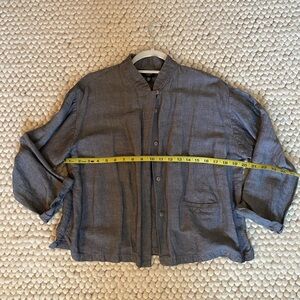 Eileen Fisher Linen Chambray Jacket